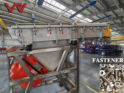 vibrating conveyor for fastener industry