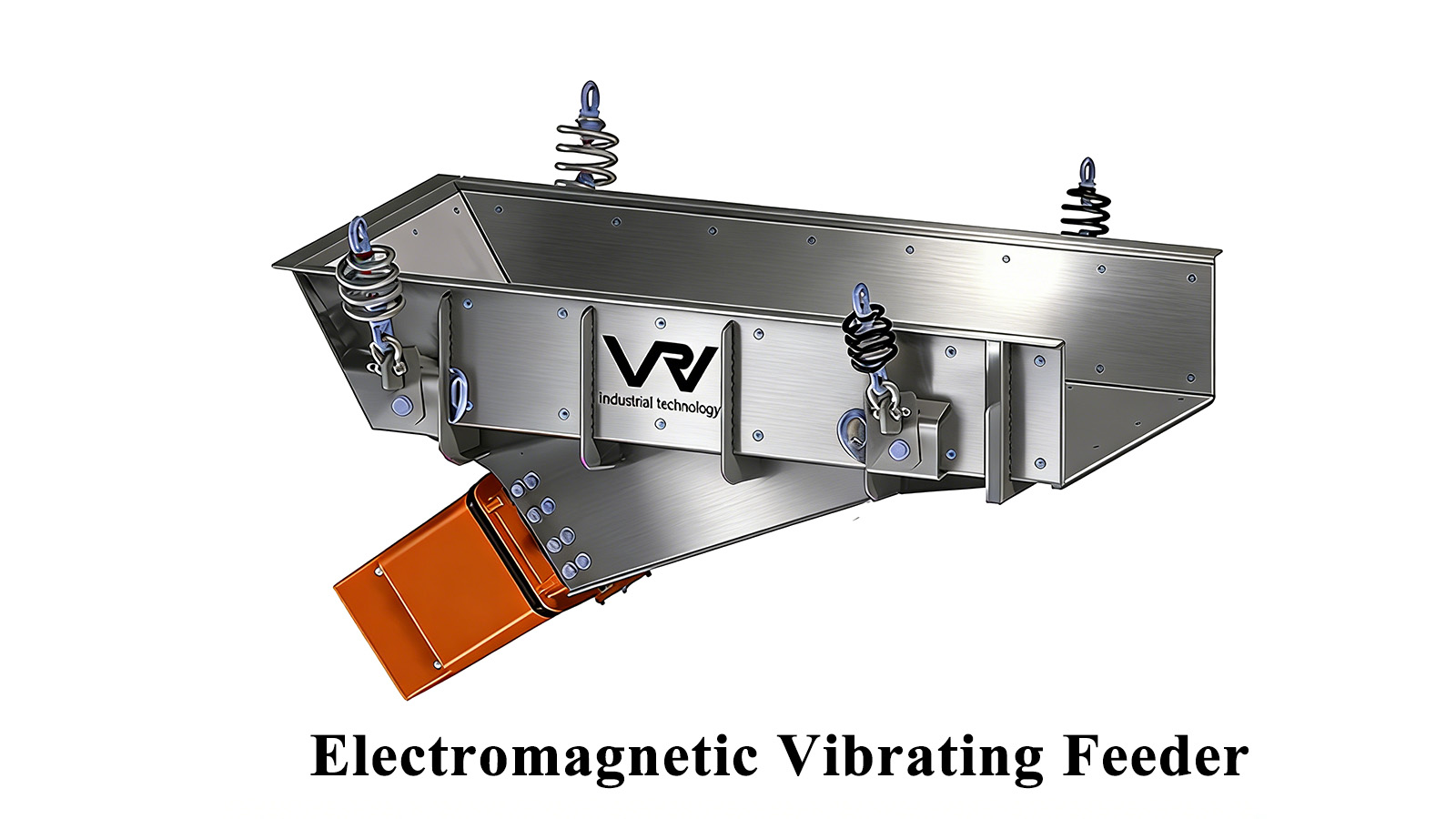 Trough electromagnetic vibrating feeder 