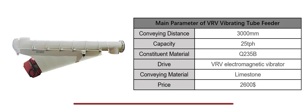 Vibrating tube feeder price