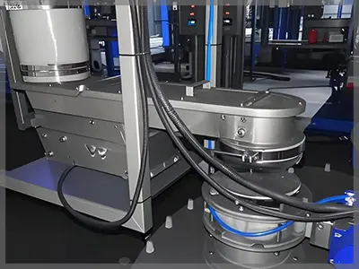 Compact vibrating feeder