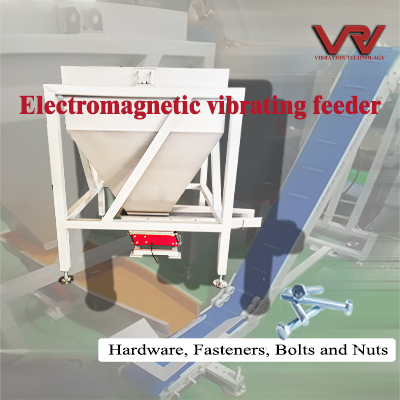 Bộ cấp liệu rung điện từ truyền tải phần cứng và dây buộc