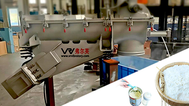 Máy cấp liệu rung VRV trong nhà máy chế biến thực phẩm