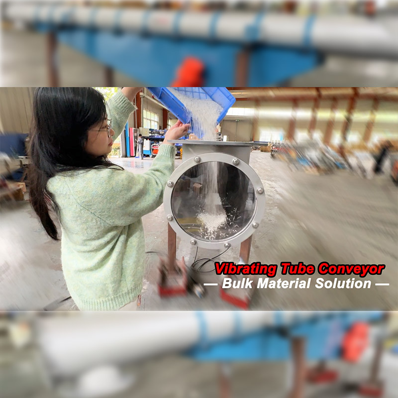 Băng tải ống rung: Giải pháp tối ưu cho việc vận chuyển vật liệu rời sạch sẽ và nhẹ nhàng.